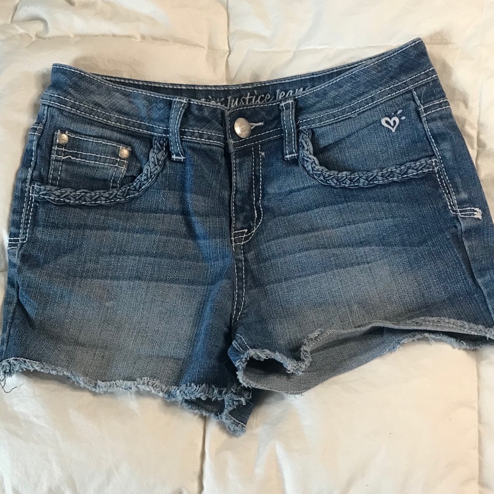 Low Rise Denim Shorts